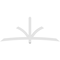 Ekena Millwork Davenport Architectural Grade PVC Gable Bracket, 96"W x 40"H x 2"D x 4"F, 10/12 Pitch GBP096X40X0204DAV00 - alternate 3